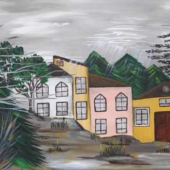 Painting titled "Sintra" by Tatiana Chiochiu, Original Artwork, Acrylic