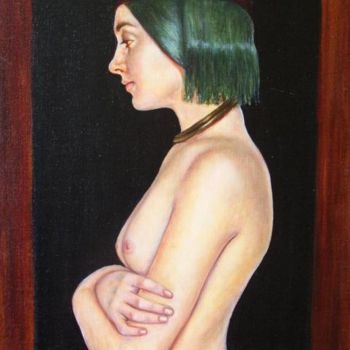 Painting titled "Salomé" by Tatiana Claux, Original Artwork, Oil