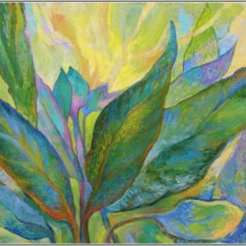 Картина под названием "зеленое ...листва -…" - Tatiana Kolganova, Подлинное произведение искусства, Масло