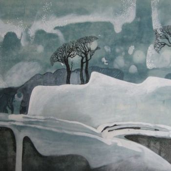 Картина под названием "Сон  -   Sleep" - Tatiana Kolganova, Подлинное произведение искусства, Масло