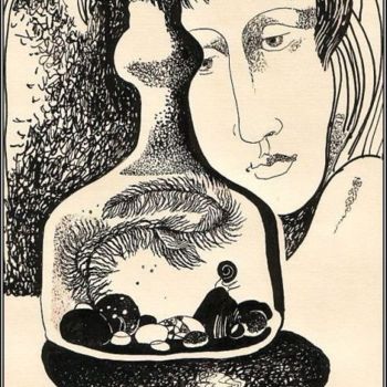 「Улитка -  snail」というタイトルの絵画 Tatiana Kolganovaによって, オリジナルのアートワーク, オイル