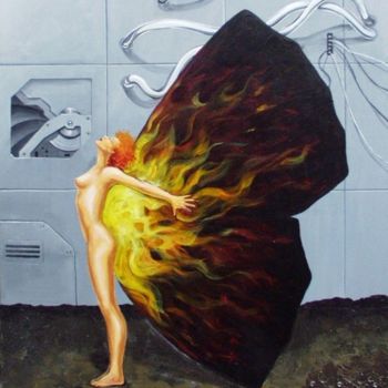 Картина под названием "Metamorfosis" - Tatiana Loy, Подлинное произведение искусства, Масло