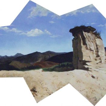 Painting titled "La roca" by Tatiana Loy, Original Artwork