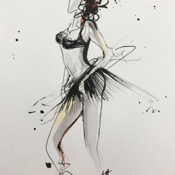 Drawing titled "" Cabaret"  Tatiana…" by Tatiana Raynaud, Original Artwork