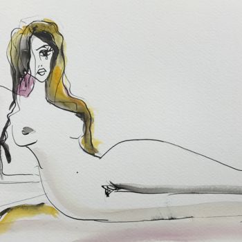 「"L'arme"」というタイトルの描画 Tatiana Raynaudによって, オリジナルのアートワーク