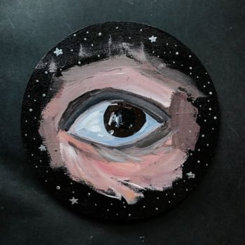 Malerei mit dem Titel "The eye" von Tatiana Sirius, Original-Kunstwerk, Acryl