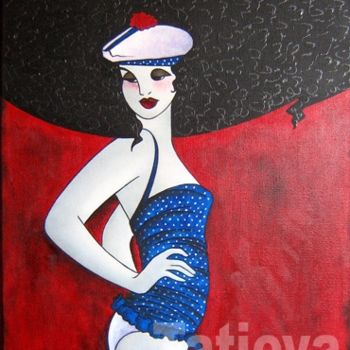 Painting titled "Riviera Froufrous" by Tatieva, Original Artwork