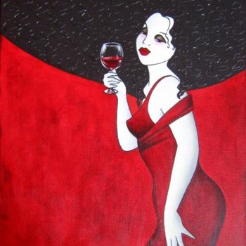 绘画 标题为“Rouge” 由Tatieva, 原创艺术品