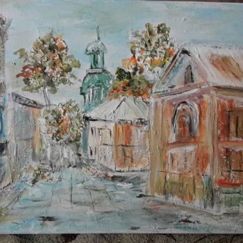 Картина под названием "Old city" - Tatjana Barova, Подлинное произведение искусства