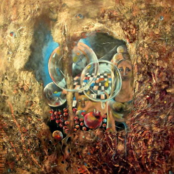 Malerei mit dem Titel "Quest" von Tatjana Gurbo, Original-Kunstwerk, Öl