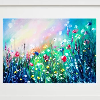 Printmaking titled "Shining meadow. Pri…" by Tatsiana Yelistratava, Original Artwork, Digital Print