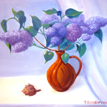 Peinture intitulée "Bouquet of Lilacs" par Tatyana Bondareva, Œuvre d'art originale, Huile