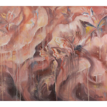 Pintura titulada "Rustling of Petals" por Tatyana Chaar, Obra de arte original, Oleo