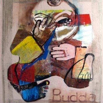 Peinture intitulée "Будда" par Tatyana Ermolchik, Œuvre d'art originale, Huile