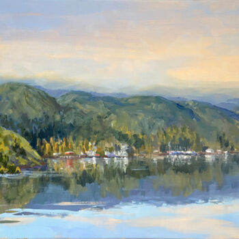 Painting titled "Inverness Across th…" by Tatyana Fogarty, Original Artwork, Oil