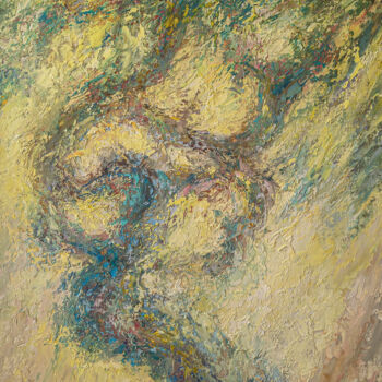 Peinture intitulée "The summer olive 2" par Tatyana Ivolga, Œuvre d'art originale, Huile Monté sur Châssis en bois