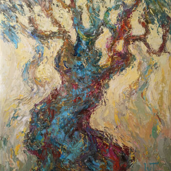 Malarstwo zatytułowany „Olive tree” autorstwa Tatyana Ivolga, Oryginalna praca, Olej
