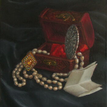 Painting titled "Тайны старого сунду…" by Tatyana Mironova, Original Artwork, Oil