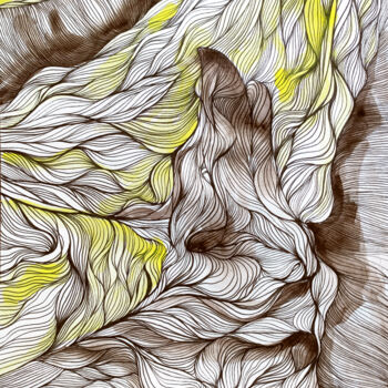 Malarstwo zatytułowany „Deep forest. Wolf” autorstwa Tatyana Mustafina (MUSTA), Oryginalna praca, Akwarela