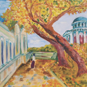 "Autumn Walk" başlıklı Tablo Tatyana Pertsel tarafından, Orijinal sanat, Petrol Ahşap Sedye çerçevesi üzerine monte edilmiş