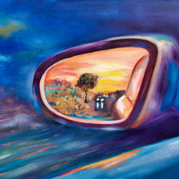 제목이 "To The Tomorrow"인 미술작품 Tatyana Pertsel로, 원작, 기름 나무 들것 프레임에 장착됨