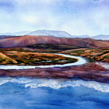 绘画 标题为“Northern Islands” 由Tatyana Pustovit, 原创艺术品, 水彩