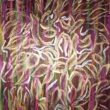 Картина под названием "Аромат райских цвет…" - Tania Iurasova (Venera Atm), Подлинное произведение искусства, Акрил