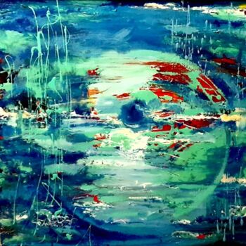 Картина под названием "Восходящая луна" - Tatyana Zakharova, Подлинное произведение искусства, Эмаль