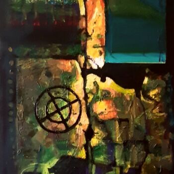 Peinture intitulée "Листок из блокнота.…" par Tatyana Zakharova, Œuvre d'art originale, Acrylique