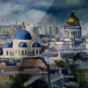 Pintura titulada "Санкт-Петербург с п…" por Tatyana Zakharova, Obra de arte original, Oleo
