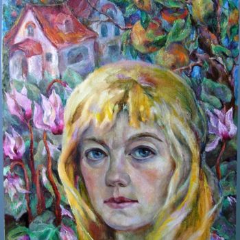 Painting titled "Garden of desires" by Tatyana Berestov, Original Artwork, Oil