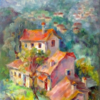 Painting titled "Sunny day in Provan…" by Tatyana Berestov, Original Artwork, Oil
