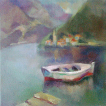 Painting titled "Morning in the gulf" by Tatyana Berestov, Original Artwork, Oil