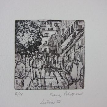 Desenho intitulada "Lisboa III" por Tavares Alves, Obras de arte originais