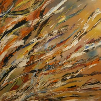 Pintura intitulada "Abstractionism" por Sergeys Balura, Obras de arte originais, Óleo