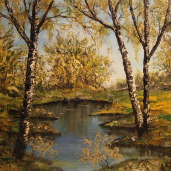 Painting titled ""SWAMP"" by Sergeys Balura, Original Artwork, Oil