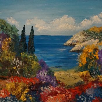 Painting titled "" NOT FAR FROM THE…" by Sergeys Balura, Original Artwork, Oil