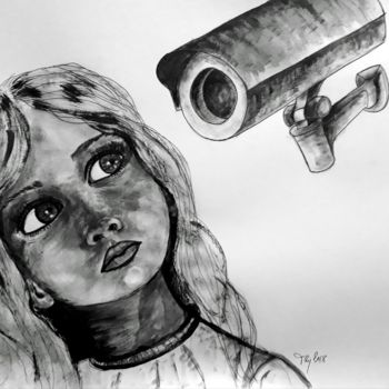 Pintura titulada "Vigilados" por Tay Aguilar, Obra de arte original, Acrílico