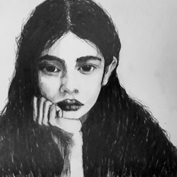 Dessin intitulée "Adriana" par Tay Aguilar, Œuvre d'art originale, Crayon