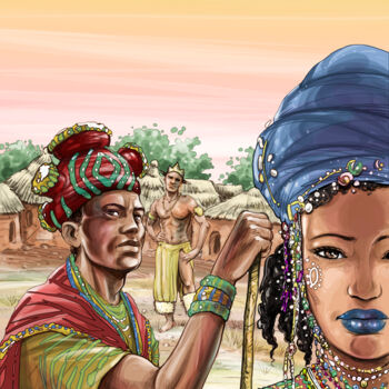 Arts numériques intitulée "Indian Girl" par Tayyar Özkan, Œuvre d'art originale, Travail numérique 2D