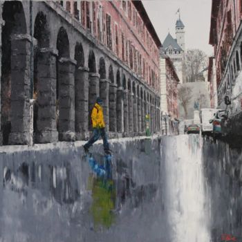 Painting titled "Rue de Boigne" by Tchk, Original Artwork, Oil