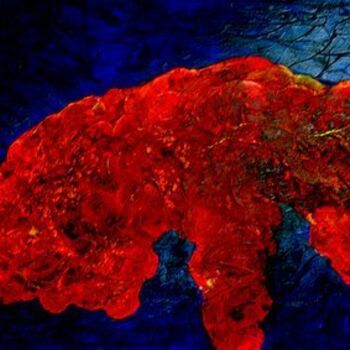 Malerei mit dem Titel "Brain, Embryo" von Ted Barr, Original-Kunstwerk, Öl