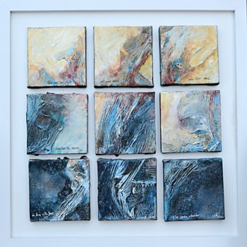 Peinture intitulée "Tidepools" par Ted Kennedy, Œuvre d'art originale, Acrylique Monté sur Panneau de bois