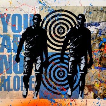 Painting titled "Tehos - You are not…" by Tehos, Original Artwork, Spray paint