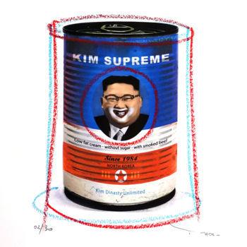 Printmaking titled "Tehos - Kim Supreme" by Tehos, Original Artwork, Digital Print