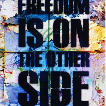 Painting titled "Tehos - Freedom is…" by Tehos, Original Artwork, Spray paint