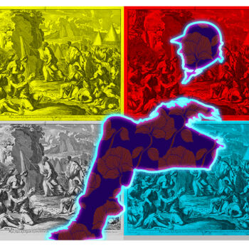 Incisioni, stampe intitolato "When Moses strike t…" da Tehos, Opera d'arte originale, Fotografia digitale