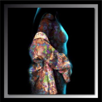 Digitale Kunst mit dem Titel "Blue Shadow" von Tehos, Original-Kunstwerk, Andere