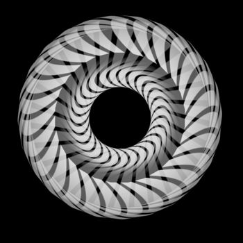 Arts numériques intitulée "CINETIQUE 10" par Tehos, Œuvre d'art originale, Modélisation 3D