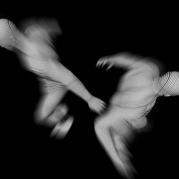 Arts numériques intitulée "two men - Movement" par Tehos, Œuvre d'art originale, Autre